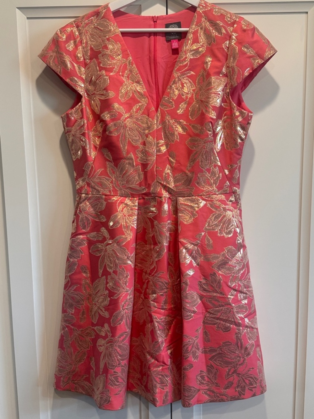 Vince Camuto Floral Jacquard Dress - Picture 3 of 8